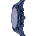 Fossil Bronson Chronograph Blue Dial Blue Steel Strap Watch for Men - FS5916