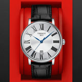  Shop Authentic Tissot Carson Premium Silver Dial Black Leather Strap Watch For Men - T122.410.16.033.00 - Luxxuri