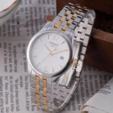  Shop Authentic Tissot T Classic Tradition White Dial Two Tone Mesh Bracelet Watch for Women - T063.210.22.037.00 - Luxxuri