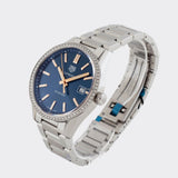  Shop Authentic Tag Heuer Carrera Quartz Diamonds Blue Dial Silver Steel Strap Watch for Women - WAR1114.BA0601 - Luxxuri