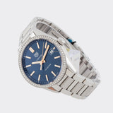  Shop Authentic Tag Heuer Carrera Quartz Diamonds Blue Dial Silver Steel Strap Watch for Women - WAR1114.BA0601 - Luxxuri