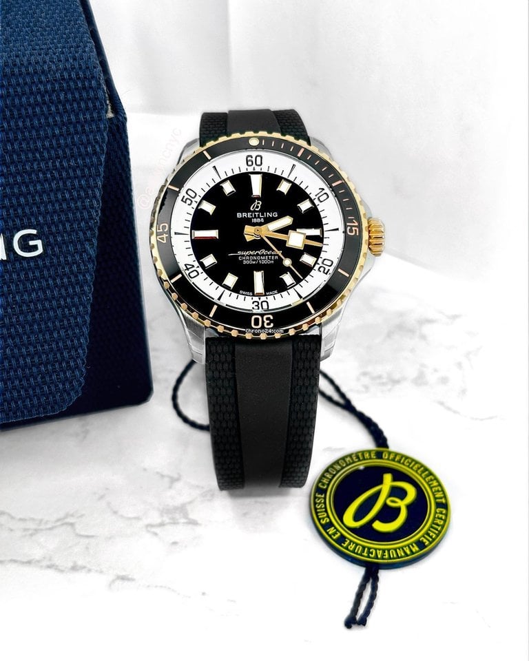  Shop Authentic Breitling Superocean Automatic 42 Black Dial Black Rubber Strap Watch for Men - U17375211B1S1 - Luxxuri