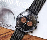  Shop Authentic Emporio Armani Aviator Black Dial Black Mesh Bracelet Watch For Men - AR11142 - Luxxuri