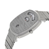  Shop Authentic Gucci Grip Quartz Silver Dial Silver Steel Strap Watch For Women - YA157401 - Luxxuri