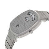  Shop Authentic Gucci Grip Quartz Silver Dial Silver Steel Strap Watch For Women - YA157401 - Luxxuri