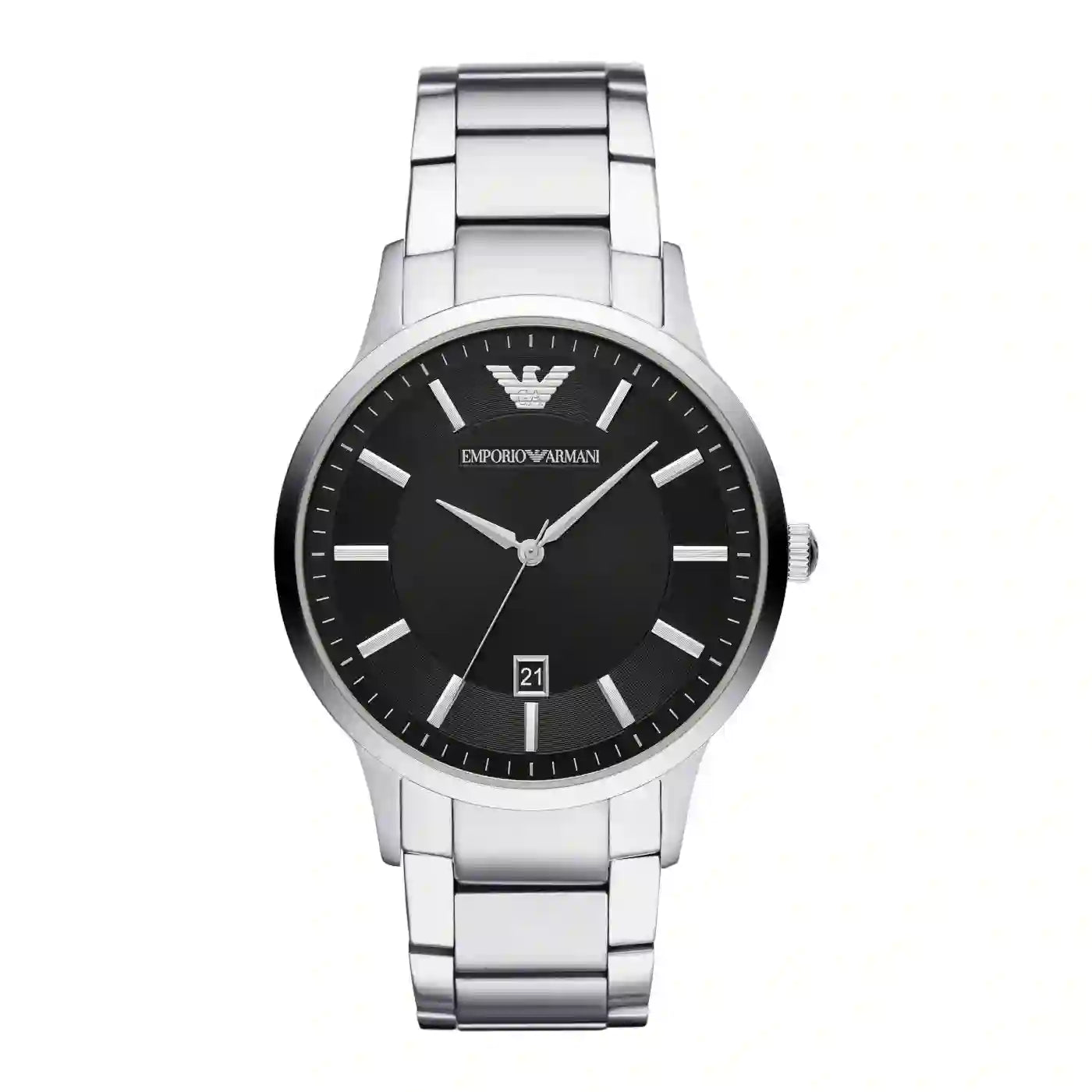  Shop Authentic Emporio Armani Renato Quartz Black Dial Silver Steel Strap Watch For Men - AR11181 - Luxxuri