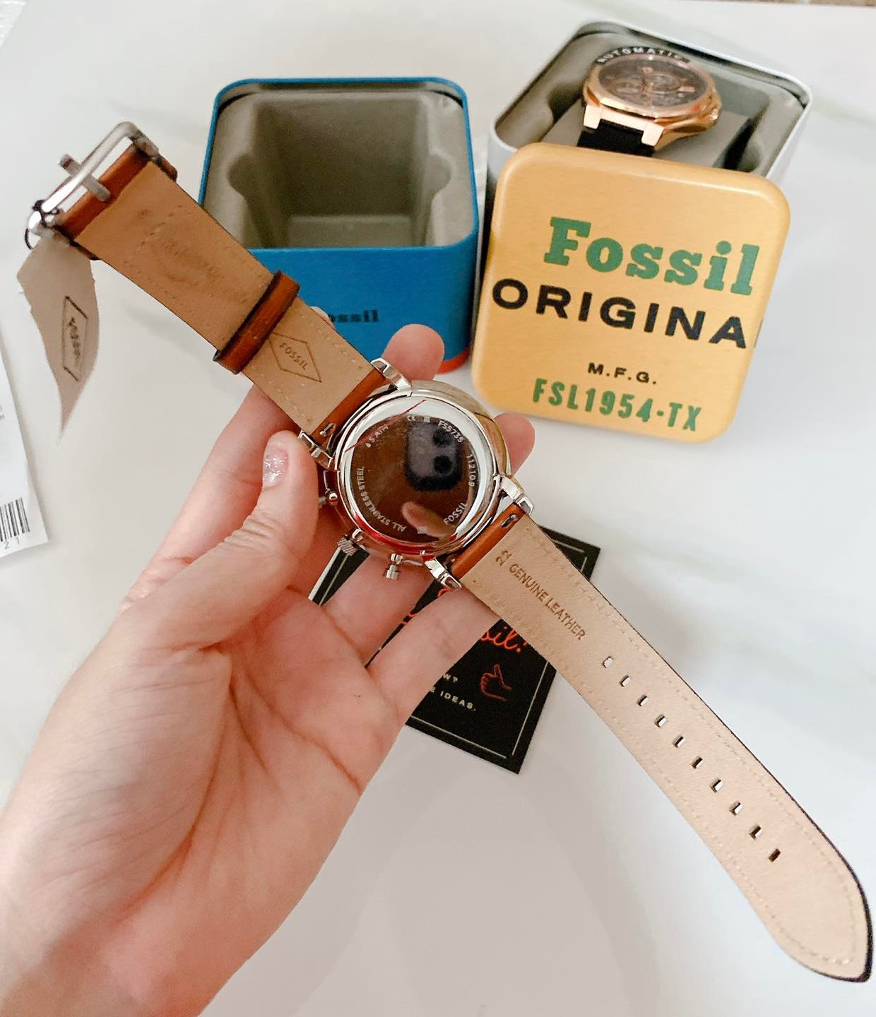  Shop Authentic Fossil Neutra Chronograph Green Dial Brown Leather Strap Watch for Men - FS5735 - Luxxuri