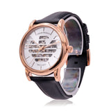  Shop Authentic Emporio Armani Meccanico Skeleton Silver Dial Black Leather Strap Watch For Men - AR60031 - Luxxuri