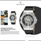  Shop Authentic Maserati Potenza Automatic Black Dial Black Leather Strap Watch For Men - R8821108001 - Luxxuri