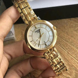  Shop Authentic Tissot Flamingo Mother of Pearl White Dial Gold Steel Strap Watch For Women - T094.210.33.111.00 - Luxxuri