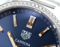 Tag Heuer Carrera Quartz Diamonds Blue Dial Silver Steel Strap Watch for Women - WAR1114.BA0601