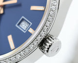  Shop Authentic Tag Heuer Carrera Quartz Diamonds Blue Dial Silver Steel Strap Watch for Women - WAR1114.BA0601 - Luxxuri