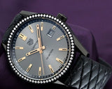  Shop Authentic Tag Heuer Carrera Diamonds Anthracite Black Dial Black Leather Strap Watch for Women - WAR1115.FC6392 - Luxxuri
