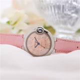  Shop Authentic Cartier Ballon Blue De Cartier Pink Dial Pink Leather Strap Watch for Women - WSBB0031 - Luxxuri