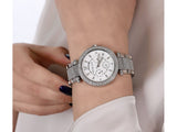  Shop Authentic Michael Kors Parker Mother of Pearl Dial Diamonds Silver Steel Strap Watch for Women - MK5572 - Luxxuri