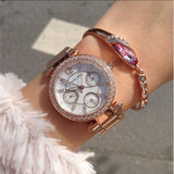  Shop Authentic Michael Kors Parker White Dial Rose Gold Steel Strap Watch for Women - MK5616 - Luxxuri
