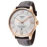  Shop Authentic Tissot Chemin Des Tourelles Powermatic 80 Cosc Silver Dial Brown Leather Strap Watch For Men - T099.408.36.038.00 - Luxxuri