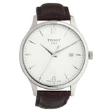  Shop Authentic Tissot T Classic Tradition White Dial Brown Leather Strap Watch For Men - T063.610.16.037.00 - Luxxuri