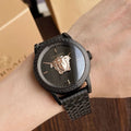  Shop Authentic Versace Palazzo Empire Black Dial Black Steel Strap Watch for Men - VERD00518 - Luxxuri