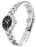  Shop Authentic Tag Heuer Link Quartz Diamonds Black Dial Silver Steel Strap Watch for Women - WAT1410.BA0954 - Luxxuri