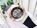 Maserati Potenza Automatic Skeleton Dial Black Leather Strap Watch For Men - R8821108011