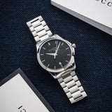  Shop Authentic Gucci G Timeless Black Dial Silver Steel Strap Unisex Watch - YA126457 - Luxxuri