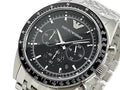  Shop Authentic Emporio Armani Tazio Chronograph Black Dial Silver Steel Strap Watch For Men - AR5988 - Luxxuri