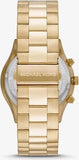  Shop Authentic Michael Kors Slim Runway Chronograph Gold Dial Gold Steel Strap Watch For Men - MK8909 - Luxxuri