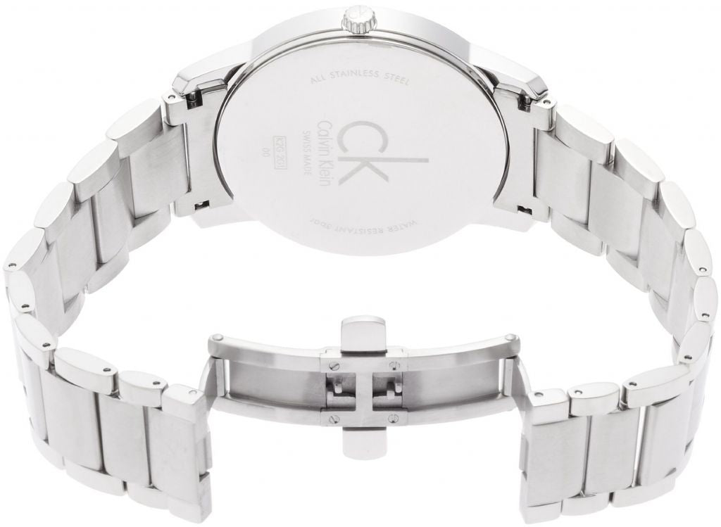  Shop Authentic Calvin Klein City Silver Dial Silver Steel Strap Watch for Men - K2G2G146 - Luxxuri