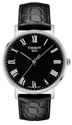  Shop Authentic Tissot T Classic Dream Black Dial Black Leather Strap Watch for Men - T122.410.16.053.00 - Luxxuri