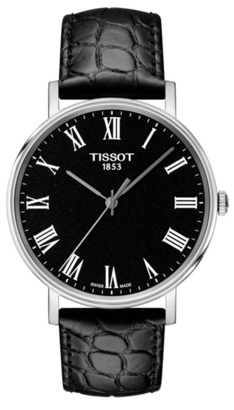  Shop Authentic Tissot T Classic Dream Black Dial Black Leather Strap Watch for Men - T122.410.16.053.00 - Luxxuri