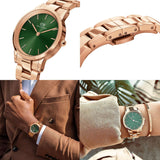  Shop Authentic Daniel Wellington Iconic Link Emerald Green Dial Rose Gold Steel Strap Watch For Women - DW00100419 - Luxxuri