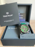  Shop Authentic Tag Heuer Formula 1 Chronograph Green Dial Green Rubber Strap Watch for Men - CAZ101AP.FT8056 - Luxxuri