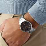  Shop Authentic Emporio Armani Renato Blue Dial Silver Steel Strap Watch For Men - AR11137 - Luxxuri