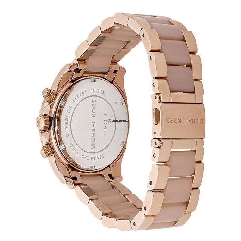  Shop Authentic Michael Kors Blair Chronograph Rose Gold Dial Two Tone Steel Strap Watch for Women - MK5943 - Luxxuri
