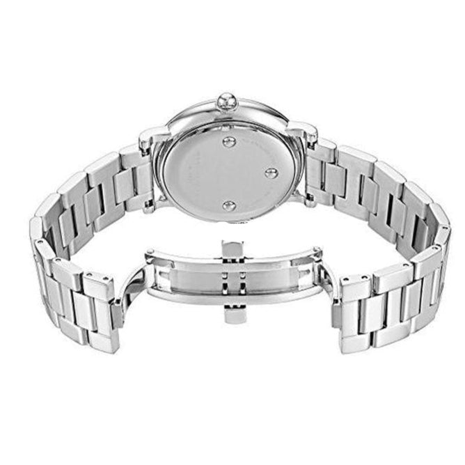 Marc Jacobs Baby Dave Silver Dial Silver Steel Strap Watch for Women - MBM3234