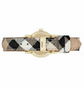  Shop Authentic Burberry The City Diamonds Mother of Pearl Dial Brown Leather Strap Watch for Women - BU9226 - Luxxuri