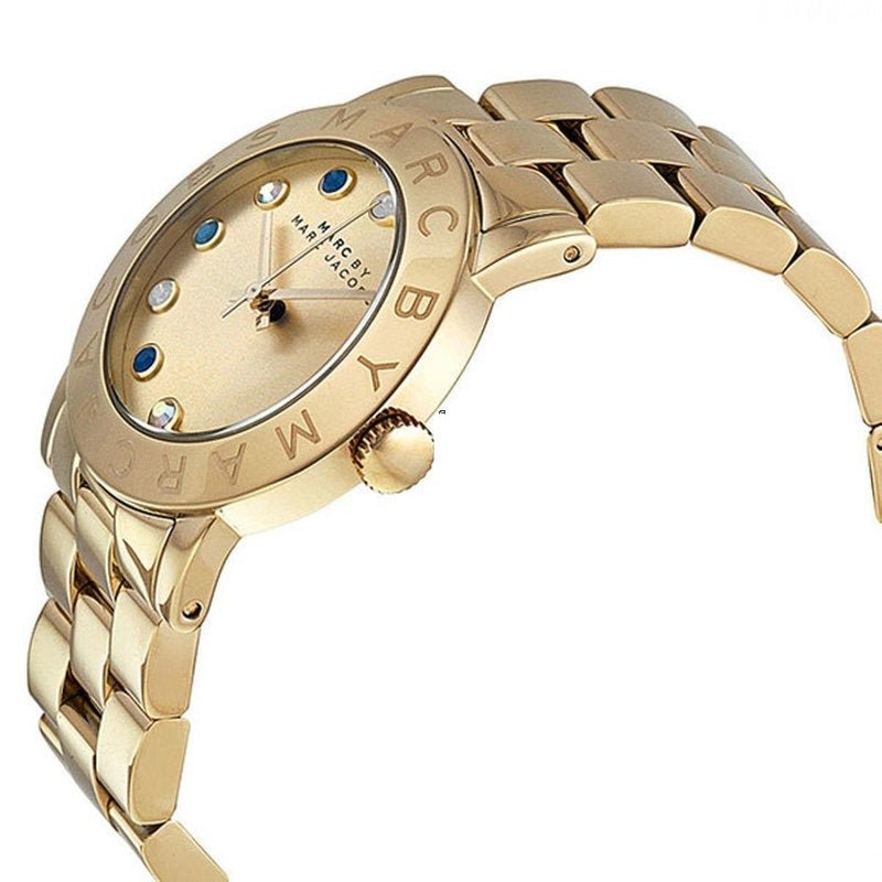  Shop Authentic Marc Jacobs Amy Dexter Gold Dial Gold Steel Strap Watch for Women - MBM3215 - Luxxuri