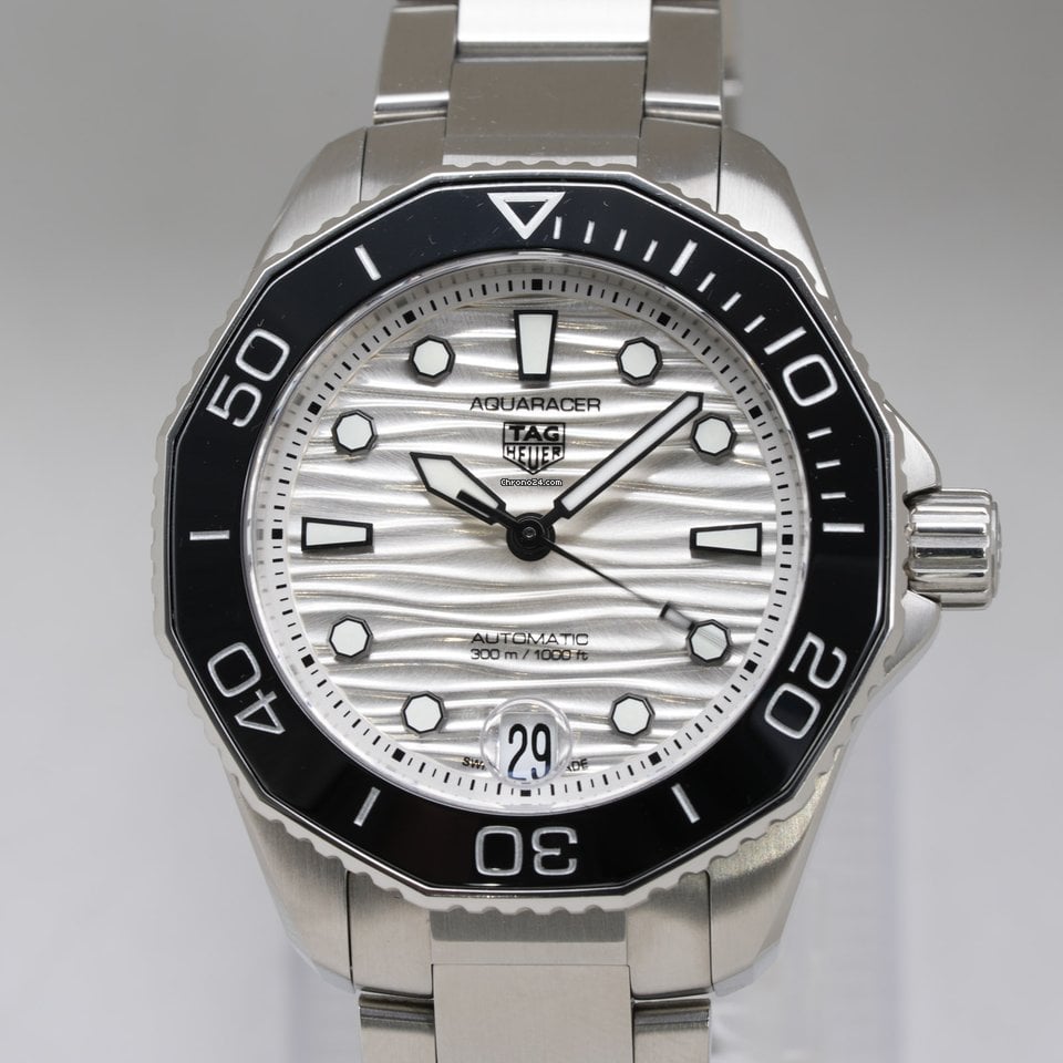  Shop Authentic Tag Heuer Aquaracer Professional 300 Automatic White Dial Silver Steel Strap Watch for Men - WBP231C.BA0626 - Luxxuri