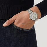  Shop Authentic Emporio Armani Gianni T-Bar Mother of Pearl Dial Silver Stainless Steel Watch For Women - AR1908 - Luxxuri