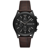  Shop Authentic Emporio Armani Paolo Chronograph Black Dial Brown Leather Strap Watch For Men - AR11549 - Luxxuri