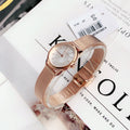  Shop Authentic Calvin Klein Minimal White Dial Rose Gold Mesh Bracelet Watch for Women - K3M23626 - Luxxuri