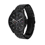  Shop Authentic Tommy Hilfiger Shawn Quartz Black Dial Black Steel Strap Watch for Men - 1791611 - Luxxuri