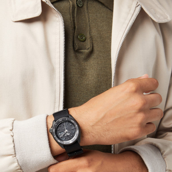  Shop Authentic Seiko 5 Sports Automatic Black Dial Black NATO Strap Watch For Men - SRPD79K1 - Luxxuri