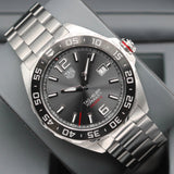  Shop Authentic Tag Heuer Formula 1 Calibre 5 Chronograph Anthracite Dial Silver Steel Strap Watch for Men - WAZ2011.BA0842 - Luxxuri