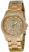  Shop Authentic Guess Mini Spectrum Quartz Rose Gold Dial Rose Gold Steel Strap Watch For Women - W0122L3 - Luxxuri