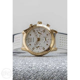  Shop Authentic Guess Marina Multifunction White Dial White Rubber Strap Watch for Women - W1025L5 - Luxxuri