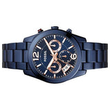  Shop Authentic Fossil Perfect Boyfriend Multifunction Blue Dial Blue Steel Strap Watch for Women - ES4093 - Luxxuri