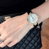  Shop Authentic Tissot Flamingo Mother of Pearl White Dial Black Leather Strap Watch For Women - T094.210.26.111.00 - Luxxuri