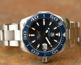  Shop Authentic Tag Heuer Aquaracer Blue Dial Watch for Men - WAY211C.BA0928 - Luxxuri